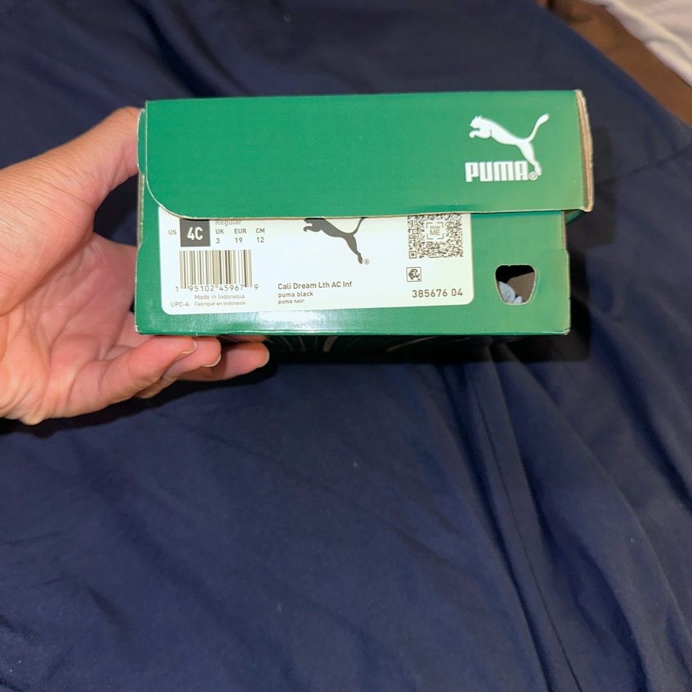 Puma Green Shoe Box with Logo